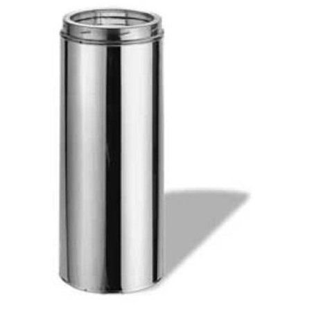 INTEGRA MILTEX M & G Duravent 8DT-24SSCF 8 Inch  x 24 Inch  Dura Vent Duratech Chimney Length  430-alloy Stainless Inner Liner  Stainless Outer 70812